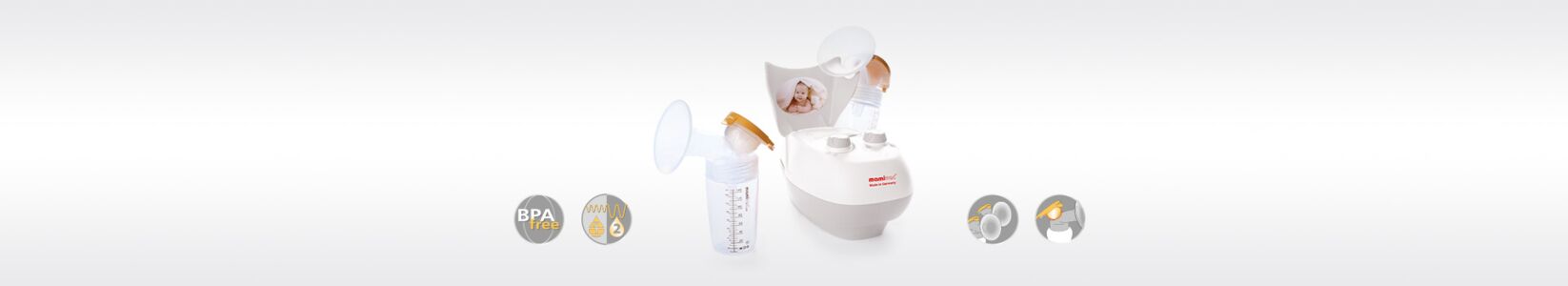 Electric breast pump - SENSITIVE-C - mamivac - double / handheld / compact